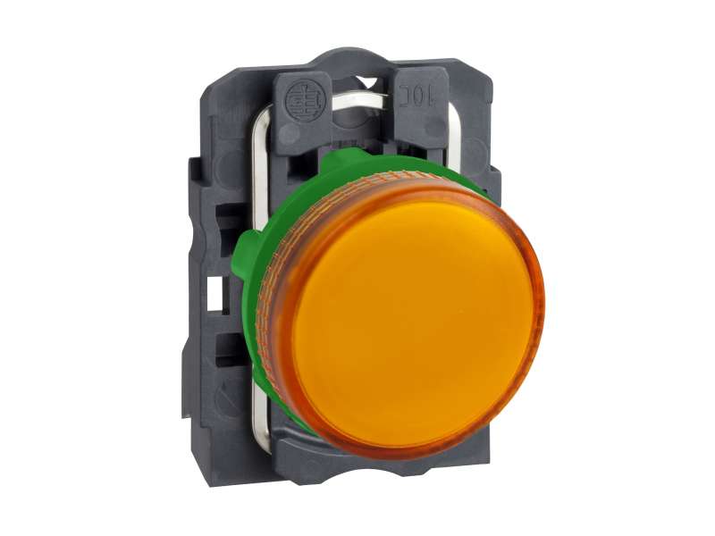 Schneider Electric Narandžasta kompl. signalna lampica Ø22 ravna sočiva za BA9s sijalicu 250V;XB5AV65