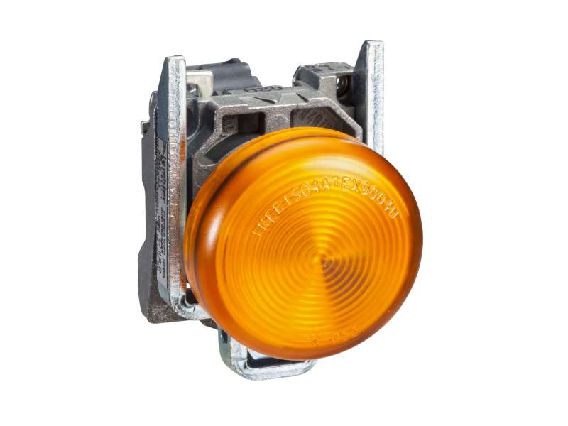 Schneider Electric Narandžasta kompletna signalna lampica Ø22 ravna sočiva sa BA9s sijalicom 250V;XB4BV65