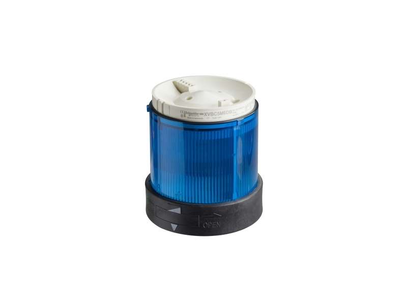 Schneider Electric Ø 70 mm svetleća jedinica - trepćuća - plava - IP65 - 24 V;XVBC5B6