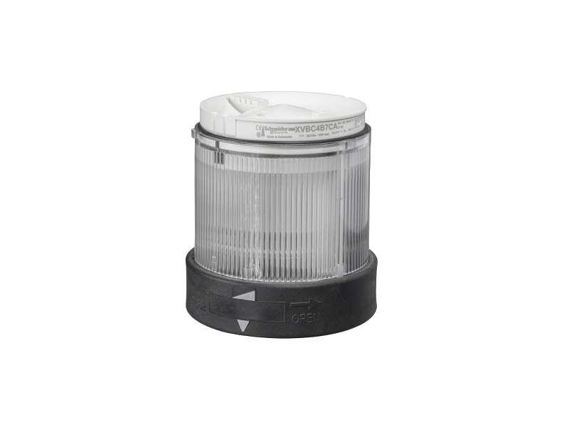 Schneider Electric Ø 70 mm svetleća jedinica - trepćuća - prozirna - IP65 - 24 V;XVBC5B7