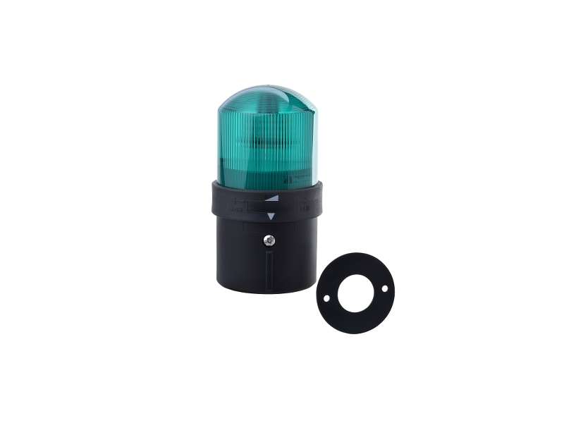 Schneider Electric Ø 70 mm svetlosna kolona - trepćuća - zelena - IP65 - 230 V;XVBL1M3