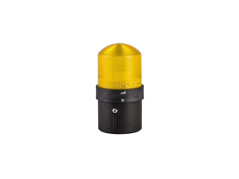 Schneider Electric Ø 70 mm svetlosna kolona - trepćuća - žuta - IP65 - 230 V;XVBL1M8