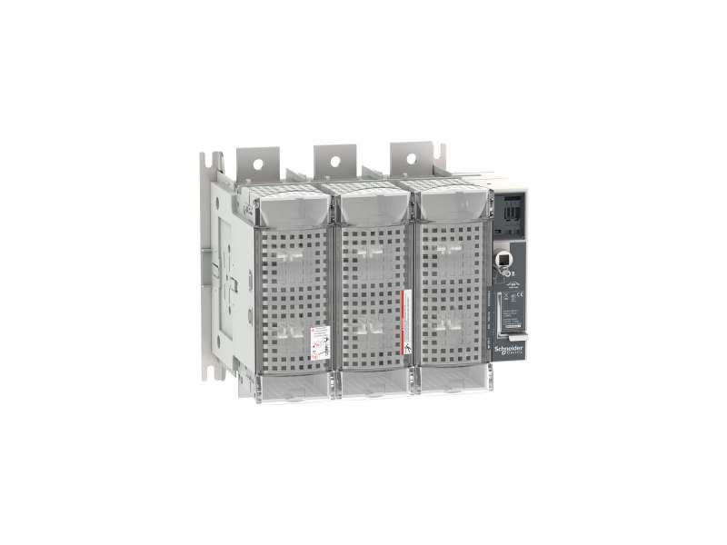 Schneider Electric Osigurač prekidačkog rastavljača, FuPacT GSD800, 800 A, 3 pola, tip osigurača DIN NH3, prednja i desna bočna kontrola;LV481463
