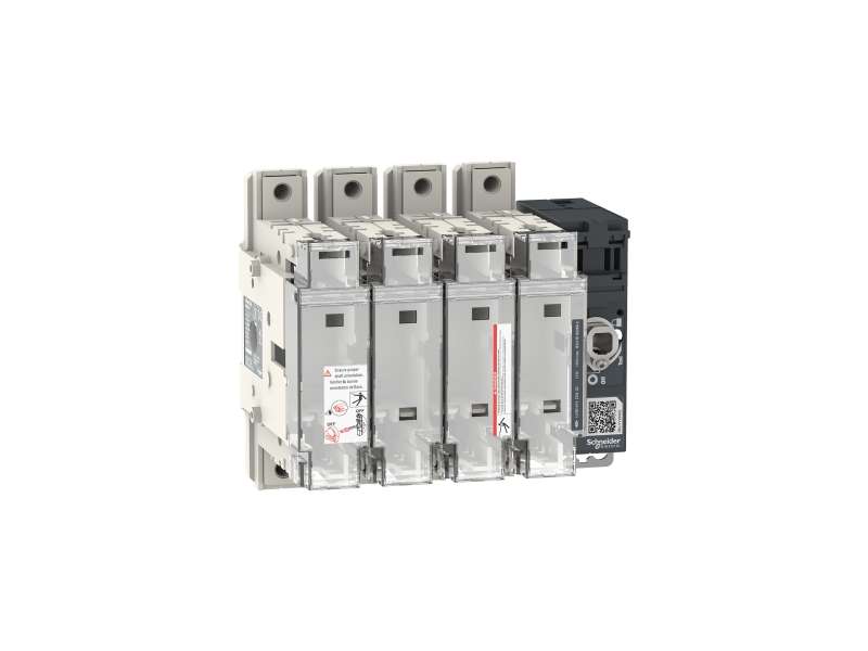 Schneider Electric Osigurač rastavljača prekidača, FuPacT GSD160, 160 A, 4 pola, tip osigurača DIN NH00, prednja i desna bočna kontrola;LV481424