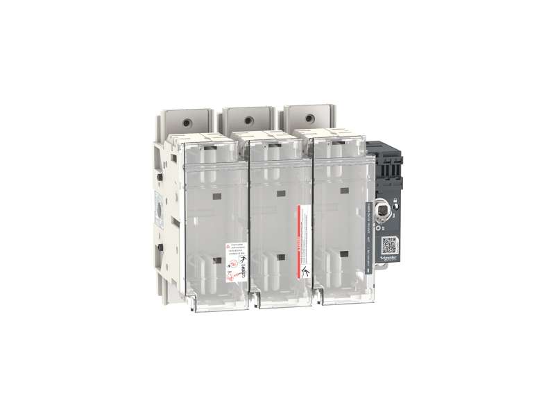 Schneider Electric Osigurač rastavljača prekidača, FuPacT GSD250, 250 A, 3 pola, tip osigurača DIN NH1, prednja i desna bočna kontrola;LV481433