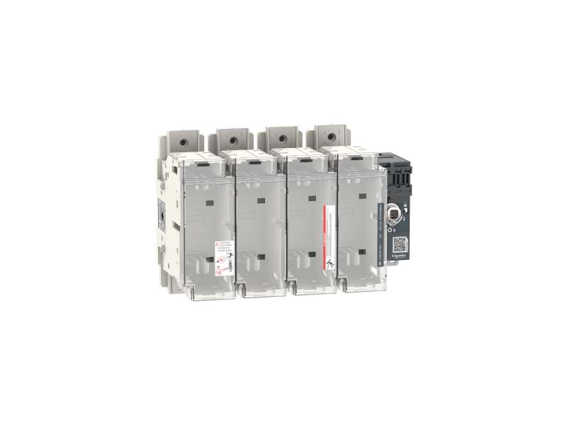 Schneider Electric Osigurač rastavljača prekidača, FuPacT GSD400, 400 A, 4 pola, tip osigurača DIN NH2, prednja i desna bočna kontrola;LV481444