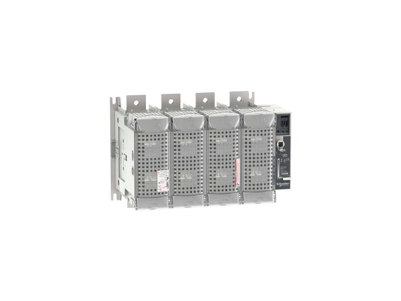 Schneider Electric Osigurač rastavljača prekidača, FuPacT GSD630, 630 A, 4 pola, tip osigurača DIN NH3, prednja i desna bočna kontrola;LV481454