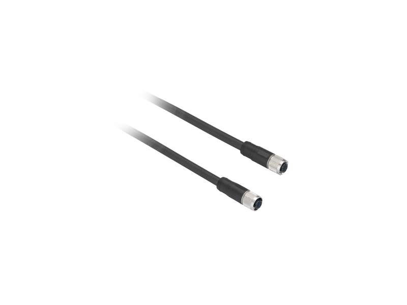 Schneider Electric Ožičen konektor XZ - ravni ženski - M12 - 5-pinski - kabl PVC 5m;XZCPV11V12L5