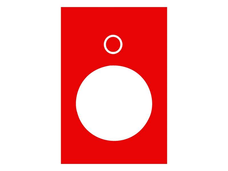 Schneider Electric Oznaka - 30 x 40 mm - crvena - 0; zb2by2931