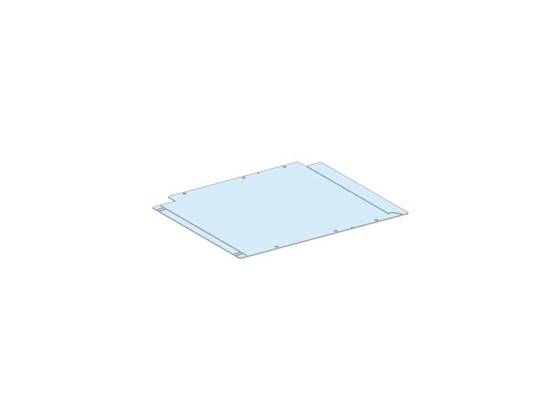 Schneider Electric Plain barrier for bottom horizontal busbars, W = 800 mm, D = 400 mm; LVS04919