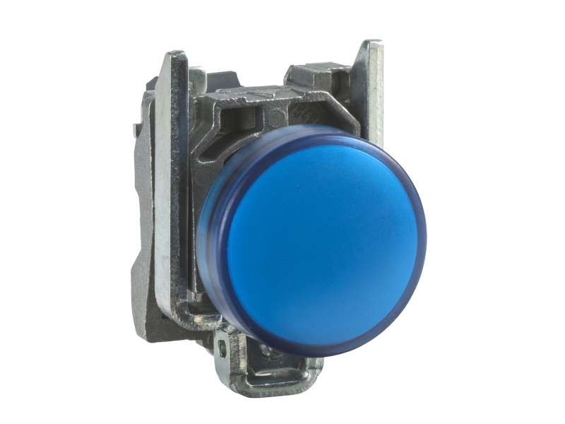 Schneider Electric Plava kompletna signalna lampica Ø22 ravna sočiva sa integrisanim LED 230..240V;XB4BVM6