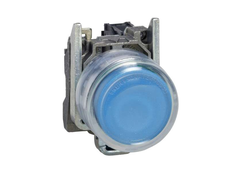 Schneider Electric Plavi izbočeni kompletni taster Ø22 sa povratkom 1NO - neobeleženo;XB4BP61