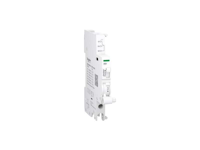 Schneider Electric Pomoćni kontakt, Acti9 A9A, iOF/SD+OF, 2 C/O, 100mA-6A, 24VAC-415VAC, 24VDC-130VDC, gornji i donji priključak; A9A26909