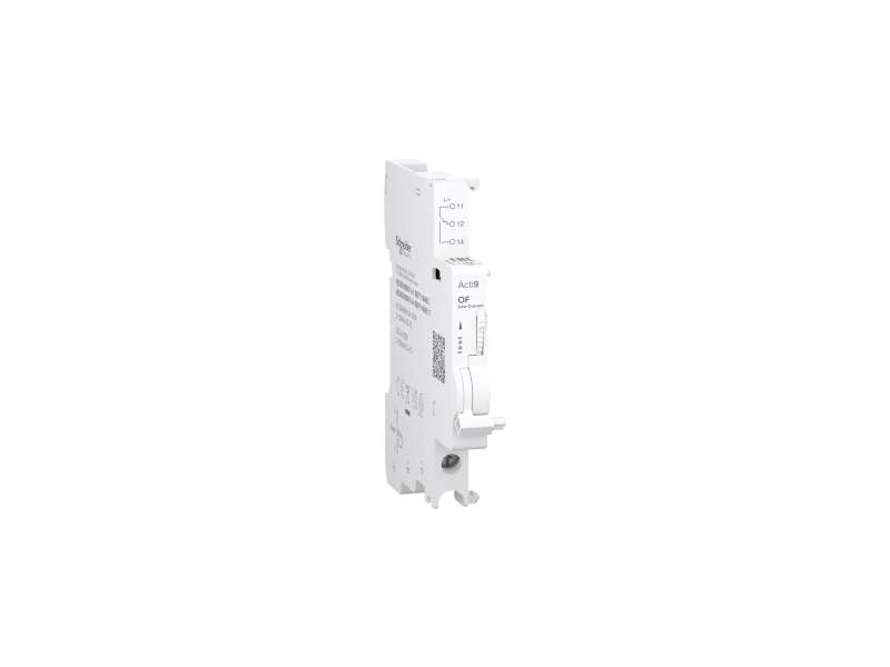 Schneider Electric Pomoćni kontakt, Acti9 A9N, OF, 1 C/O, 2mA-100mA, 24VAC-250VAC, 24VDC-220VDC, donji priključak; A9N26914