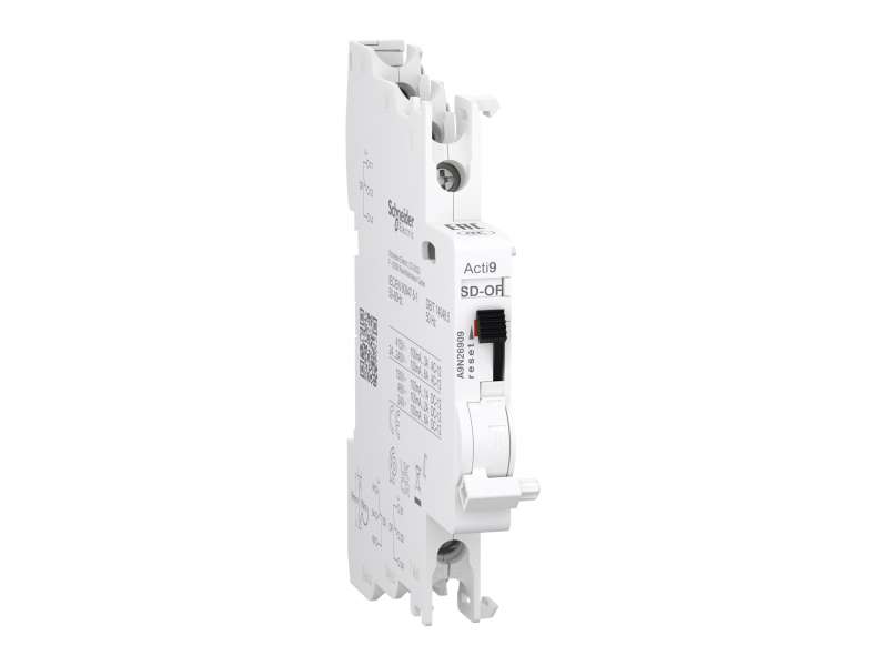 Schneider Electric Pomoćni kontakt, Acti9 A9N, OF/SD+OF, 2 C/O, 100mA-6A, 24VAC-415VAC, 24VDC-130VDC, gornji i donji priključak; A9N26909