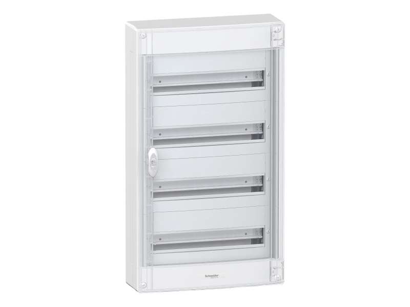 Schneider Electric Pragma nadgradni orman - IP30 - 4 x 18 modula - providna vrata;PRA29418