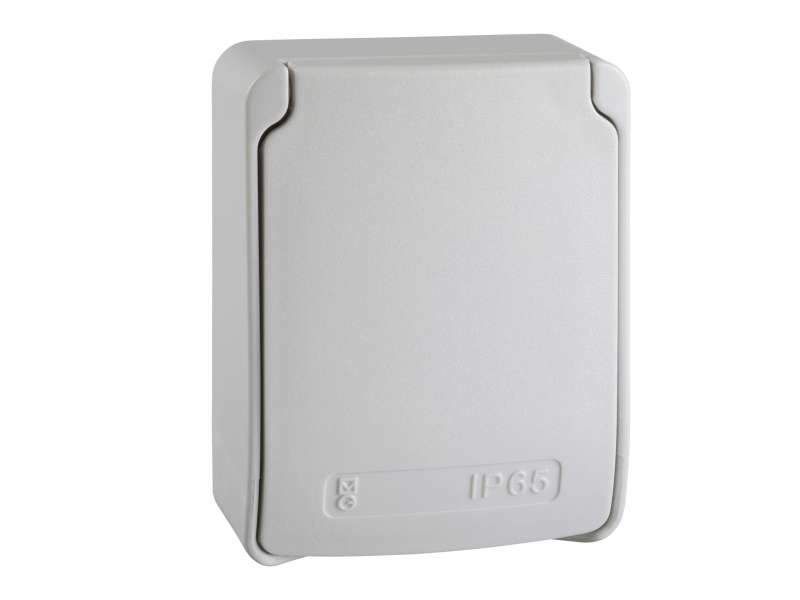 Schneider Electric PratiKa utičnica-siva- 2P+E -10/16A - 250V- italijanski stand.- IP65-nadgradna ; 81139