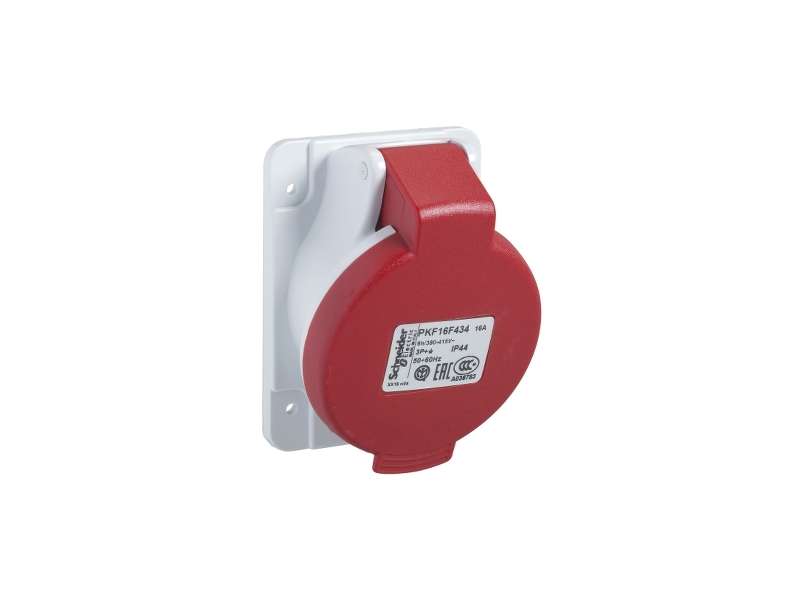 Schneider Electric PratiKa utičnica - vijčana - pod uglom - 16A - 3P + N + E - 380...415 V AC-panel;PKF16F435