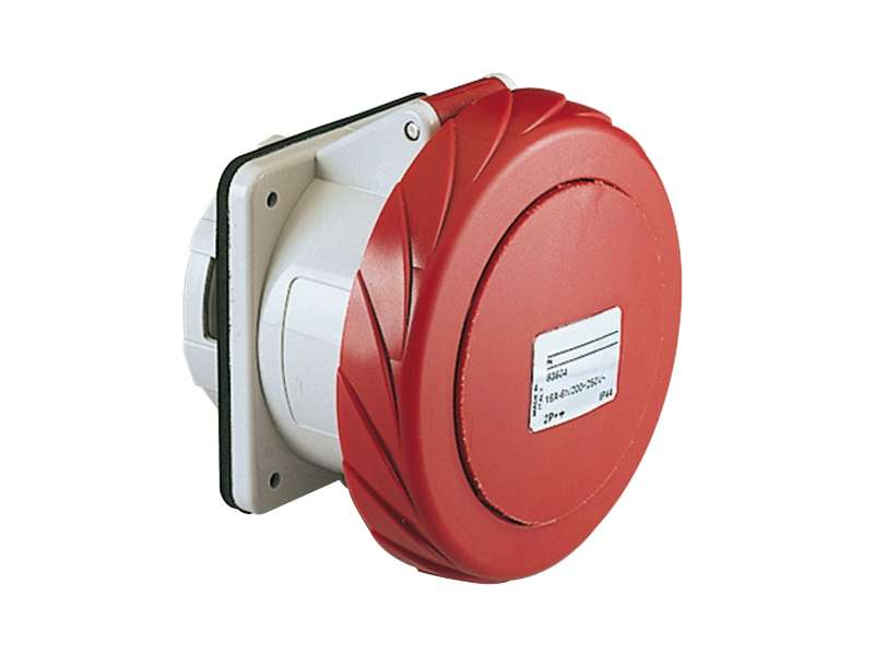 Schneider Electric PratiKa utičnica - vijčana - ravna - 16A - 2P + E - 380...415 V AC - panel ; PKF16G733