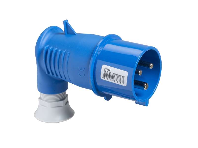 Schneider Electric PratiKa Wander utikač - 90° pod uglom - 16 A - 2P + E - 200...250 V AC - IP44; 81704