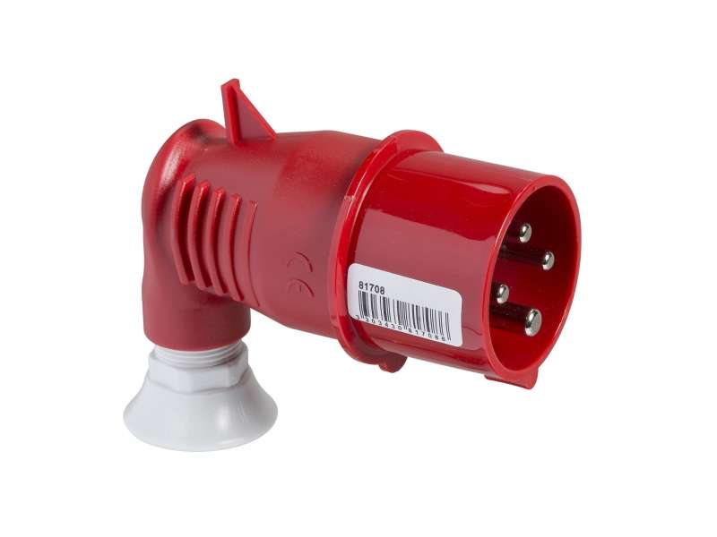 Schneider Electric PratiKa Wander utikač - 90° pod uglom - 16 A - 3P + E - 380...415 V AC - IP44 ; 81708