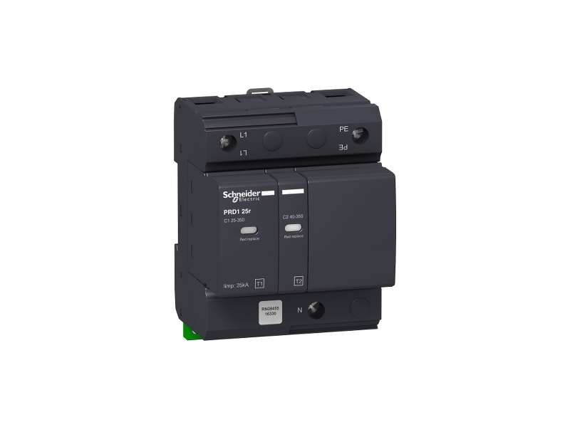 Schneider Electric PRD1 25r modularni odvodnik prenapona - 1 pol + N - 350V - sa daljinskim transferom;16330