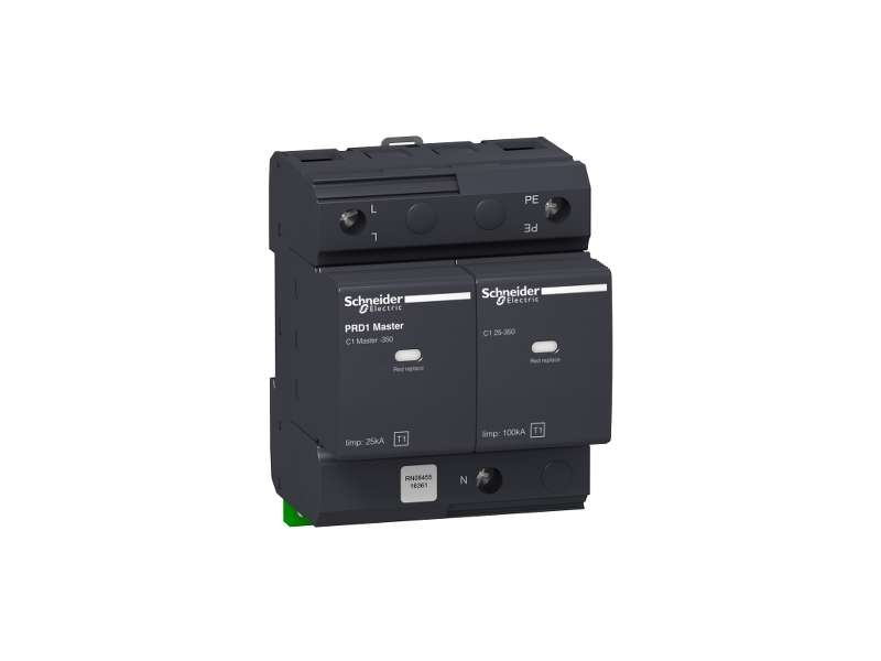 Schneider Electric PRD1 Master modularni odvodnik prenapona - 1 pol + N - 350V - sa daljinskim transferom;16361