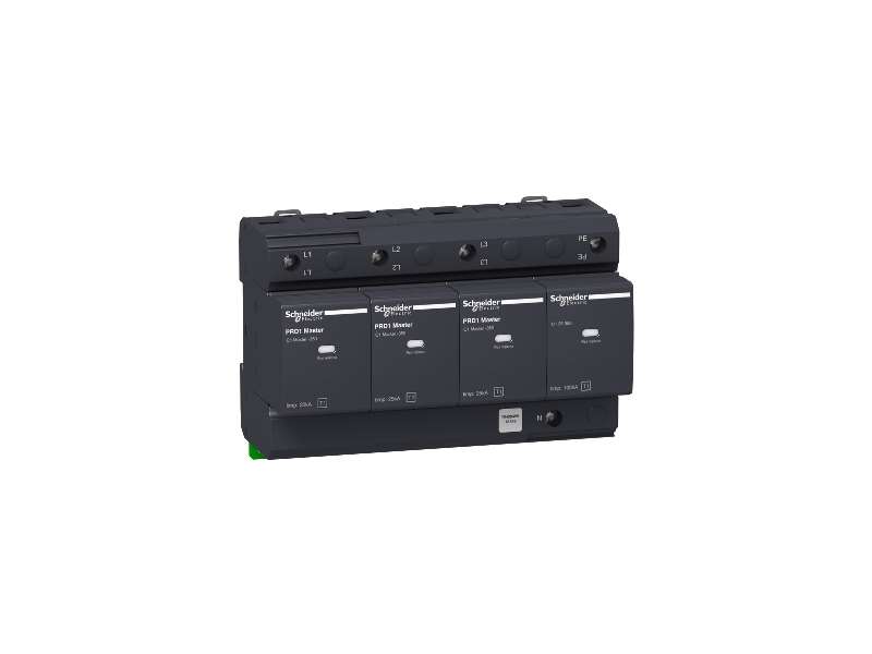 Schneider Electric PRD1 Master modularni odvodnik prenapona - 3P + N - 350V - sa daljinskom signal.;16363