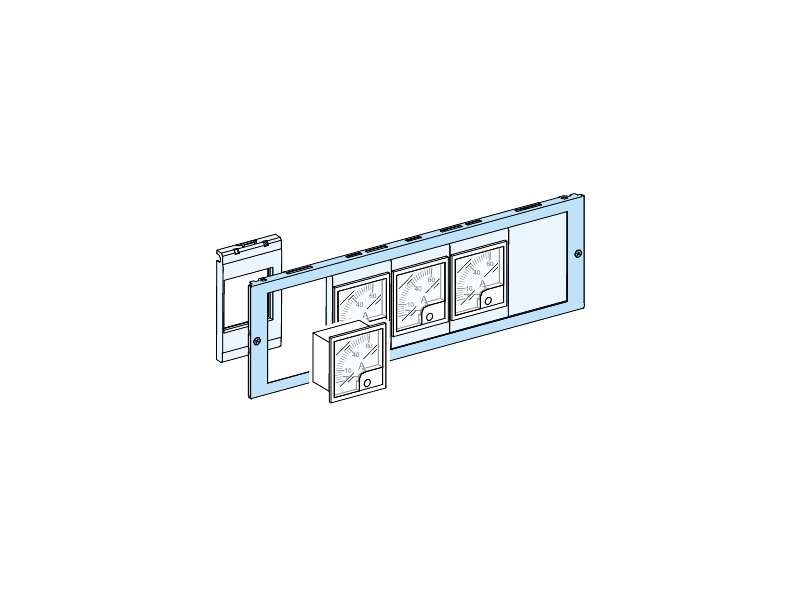 Schneider Electric Prednja ploča 72x72/96x96 izrez za merni instrument/taster Š600/650 3M; LVS03904