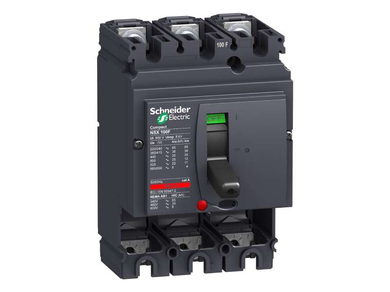 Schneider Electric Prekidač Compact NSX100F - 100 A - 3P - bez zaštitne jedinice;LV429003