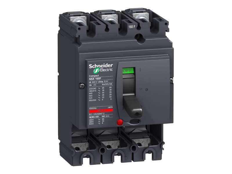 Schneider Electric Prekidač Compact NSX160F - 160 A - 3P - bez zaštitne jedinice;LV430403