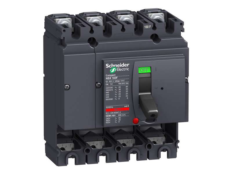 Schneider Electric Prekidač Compact NSX160N - 160 A - 4P - bez zaštitne jedinice