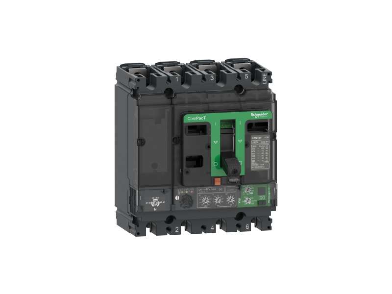 Schneider Electric Prekidač ComPacT NSX250N, 50 kA na 415 VAC, MicroLogic 4.2 Vigi zaštitna jedinica 160 A, 4P 4d;C25N44V160