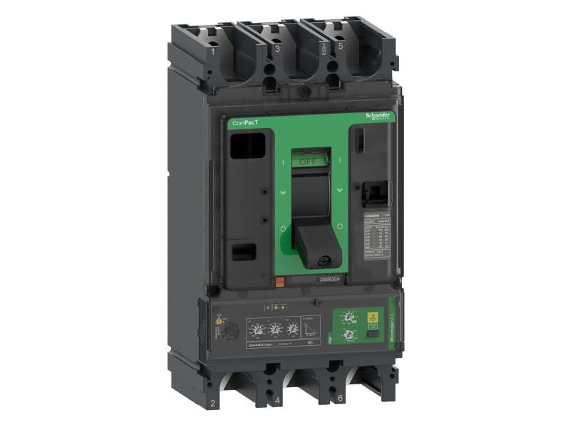 Schneider Electric Prekidač ComPacT NSX400F, 36 kA na 415 VAC, MicroLogic 4.3 Vigi zaštitna jedinica 400 A, 3P 3d;C40R46E400