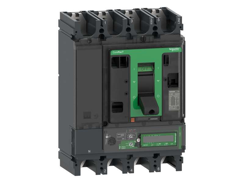 Schneider Electric Prekidač ComPacT NSX400F, 36 kA na 415 VAC, MicroLogic 7.3 E Vigi zaštitna jedinica 400 A, 4P 4d;C40F47E400