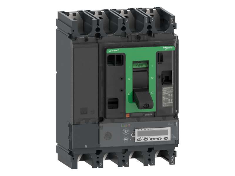 Schneider Electric Prekidač ComPacT NSX400HB1, 75 kA na 690 VAC, MicroLogic 5.3 E zaštitna jedinica 400 A, 4P 4d;C40V45E400