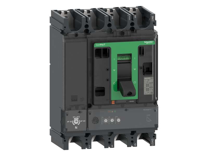 Schneider Electric Prekidač ComPacT NSX630HB2, 100 kA na 690 VAC, MicroLogic 2.3 zaštitna jedinica 630 A, 4P 4d;C63W42D630