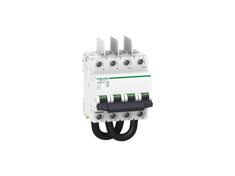 Schneider Electric Prekidač za isključivanje, Acti9 C60NA-DC, fotonaponski, 2P, 50A za 700VDC, 32A za 800VDC i 20A za 1000VDC;A9N61690
