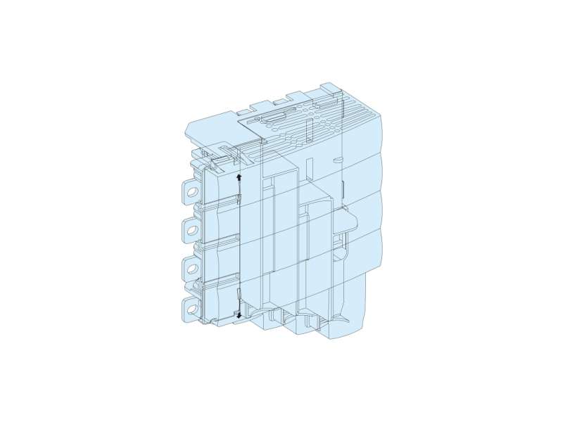 Schneider Electric Priključak dovoda NSX/INS/INV250 4P odozdo; LVS04067