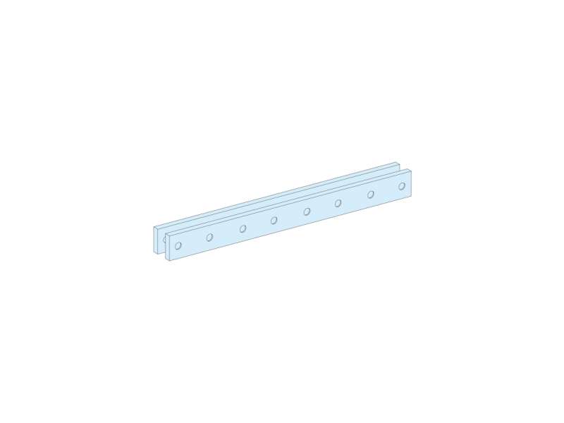 Schneider Electric Prirubnice, PrismaSeT P, za prednju sabirnicu u ormanu širine Š650;LVS04690
