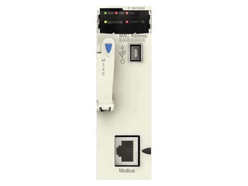 Schneider Electric Procesor M340 - maksimalno 512 digitalnih + 128 analognih I/O - Modbus ; BMXP341000