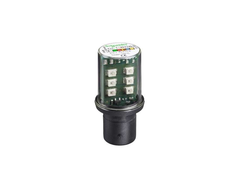 Schneider Electric Protected LED bulb with BA15d base - steady - yellow - 230 V;DL1BDM8