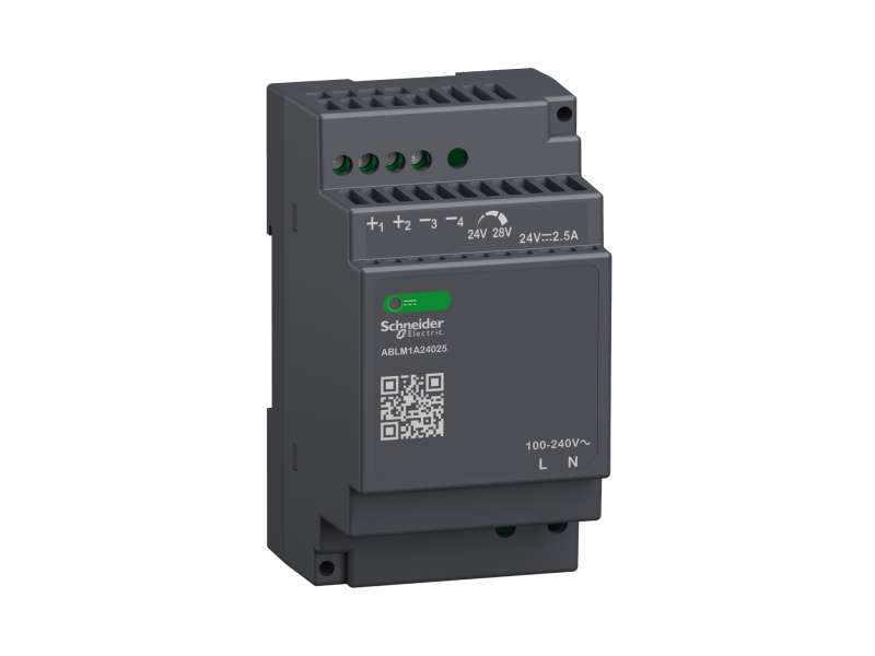 Schneider Electric Regulisano napajanje, 100-240V AC, 24V 2.5 A, monofazno, modularno;ABLM1A24025