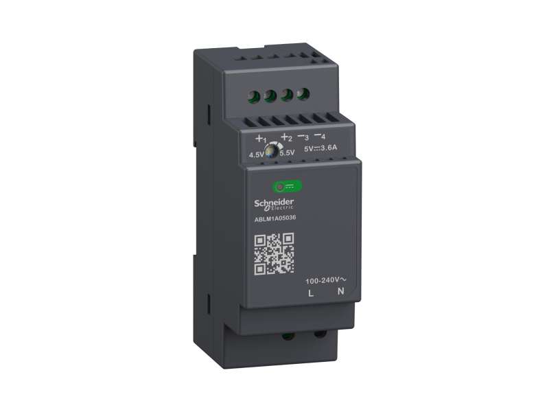 Schneider Electric Regulisano napajanje, 100-240V AC, 5V 3.6 A, monofazno, modularno;ABLM1A05036