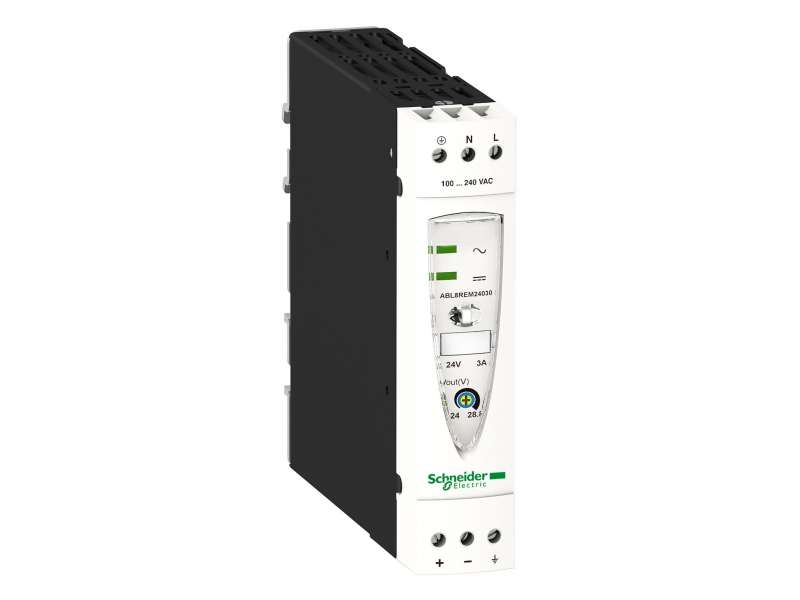 Schneider Electric Regulisano napajanje SMPS - monofazno ili dvofazno - 100..240 V AC - 24 V - 3 A ; ABL8REM24030