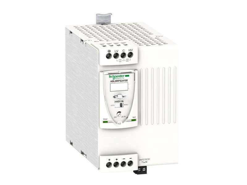 Schneider Electric Regulisano napajanje SMPS - monofazno ili dvofazno - 100..500 V - 24 V - 10 A;ABL8RPS24100