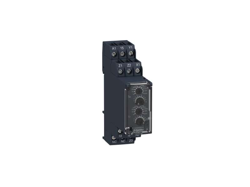 Schneider Electric Relej asimetrično kašnjenje po uključ./isklj.- 0.05s…300h - 24…240V AC/DC - 1C/O;RE22R1AKMR