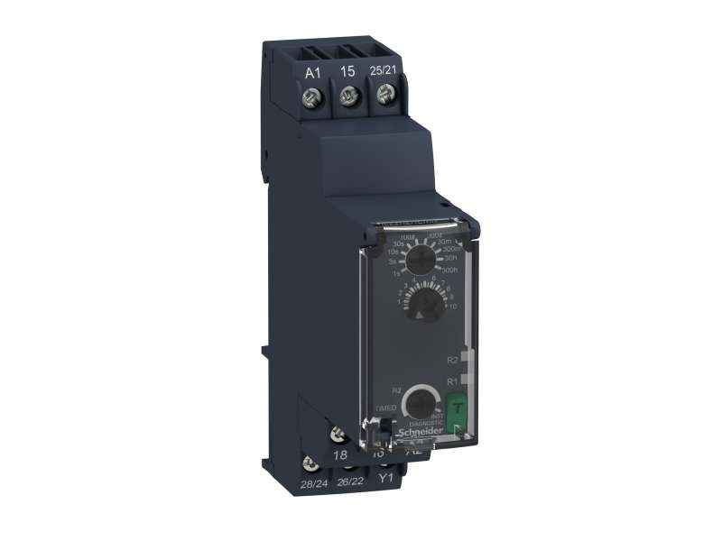 Schneider Electric Relej kašnjenje po uključenju/isključenju - 0.05s…300h - 24…240V AC/DC - 2C/O;RE22R2ACMR