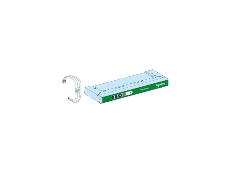 Schneider Electric Roof plate, PrismaSeT G Active, for enclosure, W300mm, IP30, with wireless Panel Server, white, RAL 9003; LVS08884D