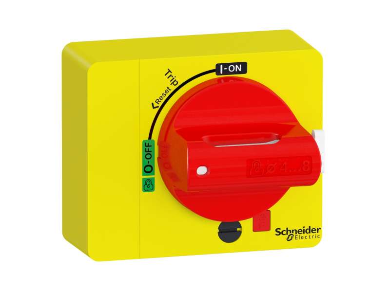 Schneider Electric Rotary handle, TeSys GV4, direct, fixed, red, IP54; GV4ADN02